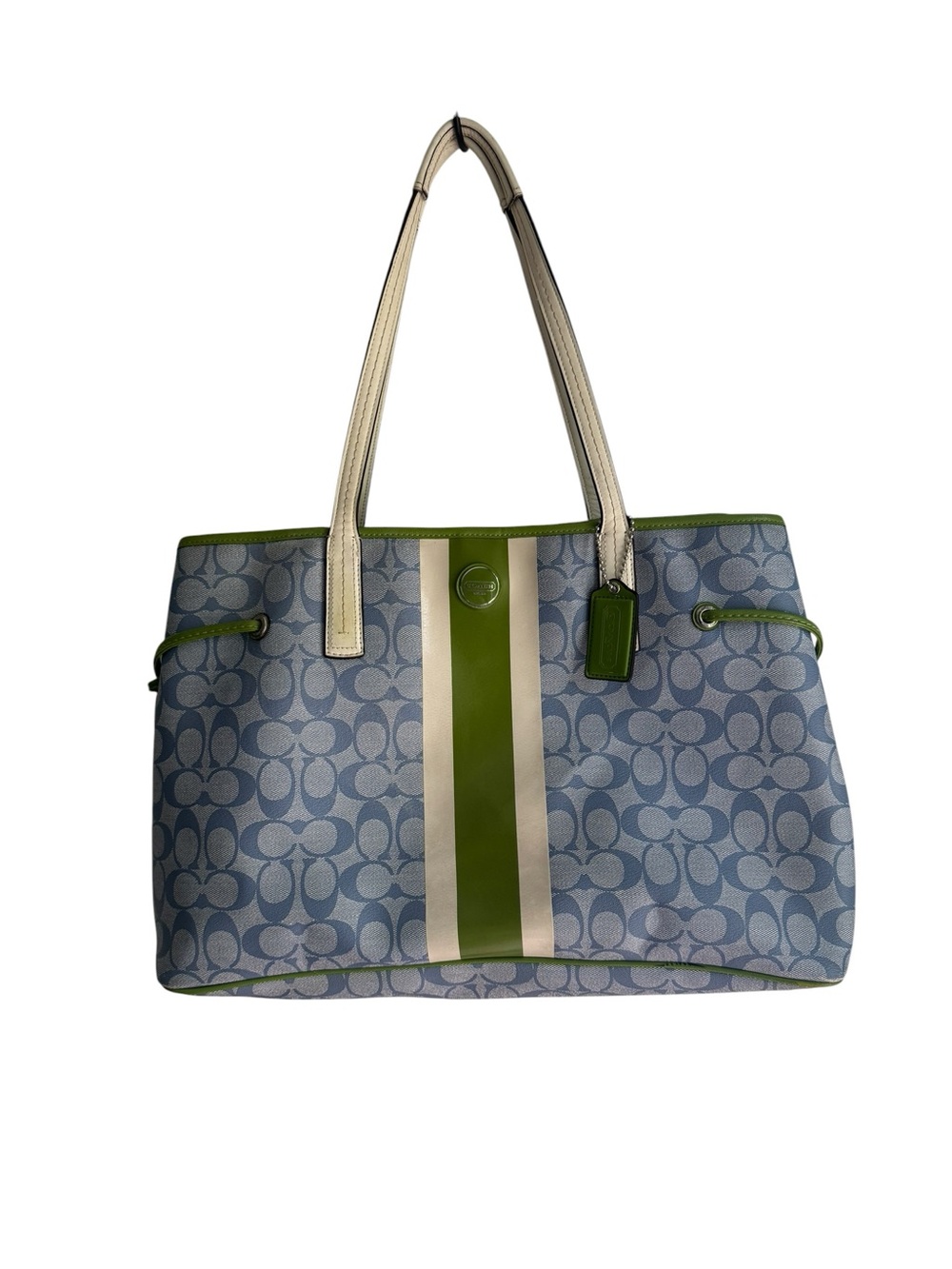 Coach Signature Heritage Canvas Tote